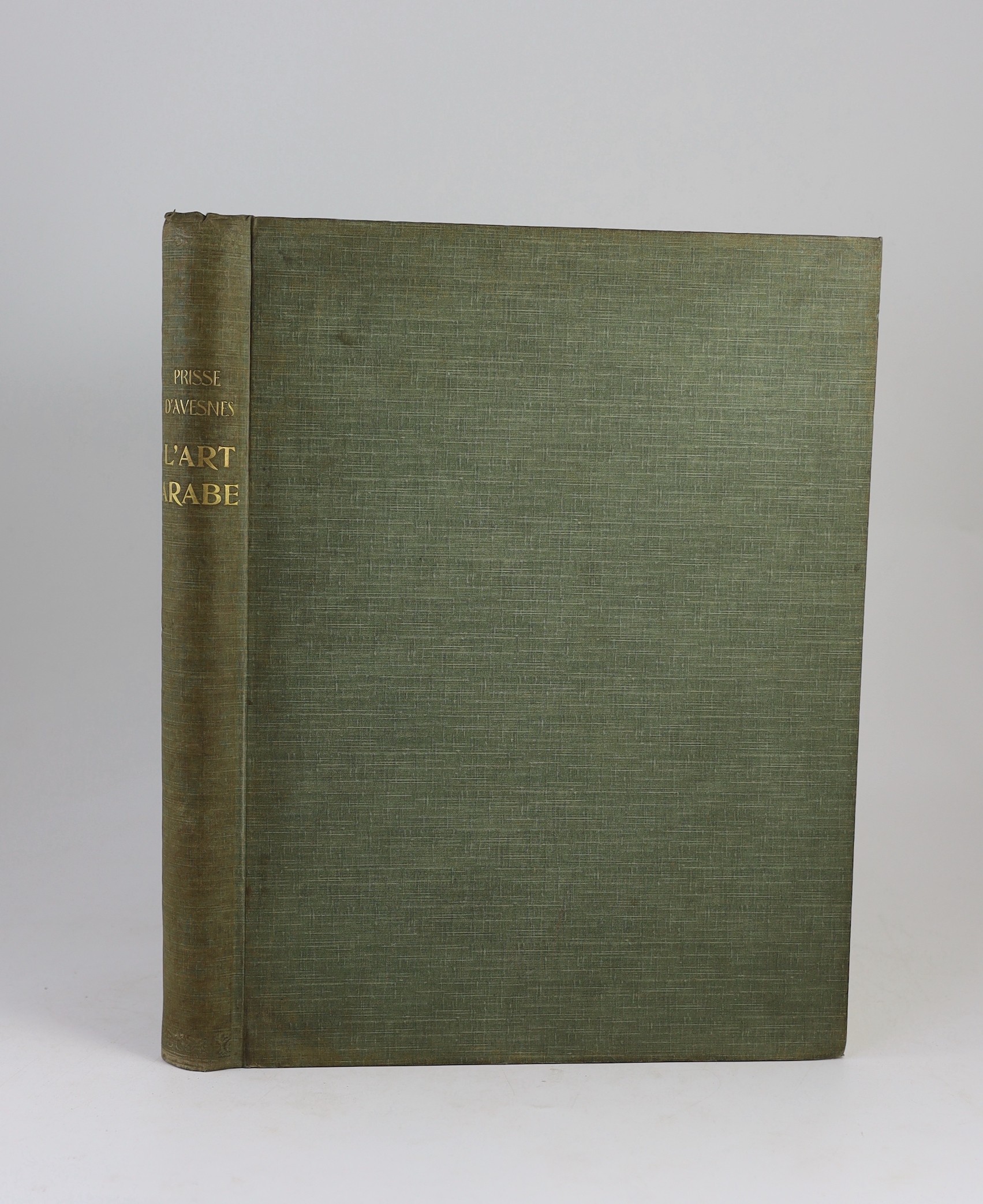 Prisse D’Avennes, Achille Constant T. Emile - La Decoration Arabe, folio, original cloth, with 110 plates on 98 sheets , mostly in colour, some heightened in gold or silver, Paris, [1885]